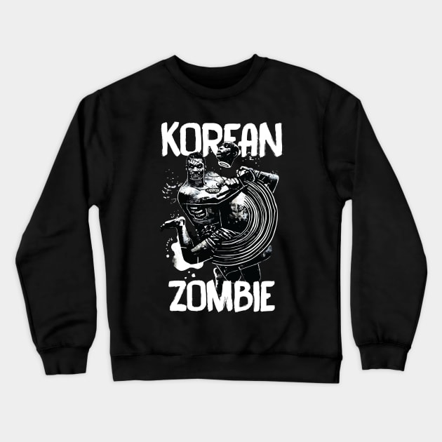 Korean Zombie Sketch Crewneck Sweatshirt by cagerepubliq